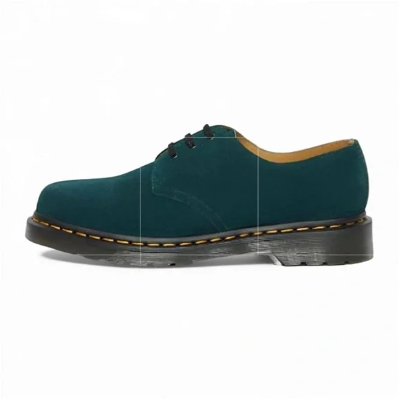 NWOB Dr Martens Men's 1461 Suede Oxford Shoes In Dark Green/Teal Size 10M
